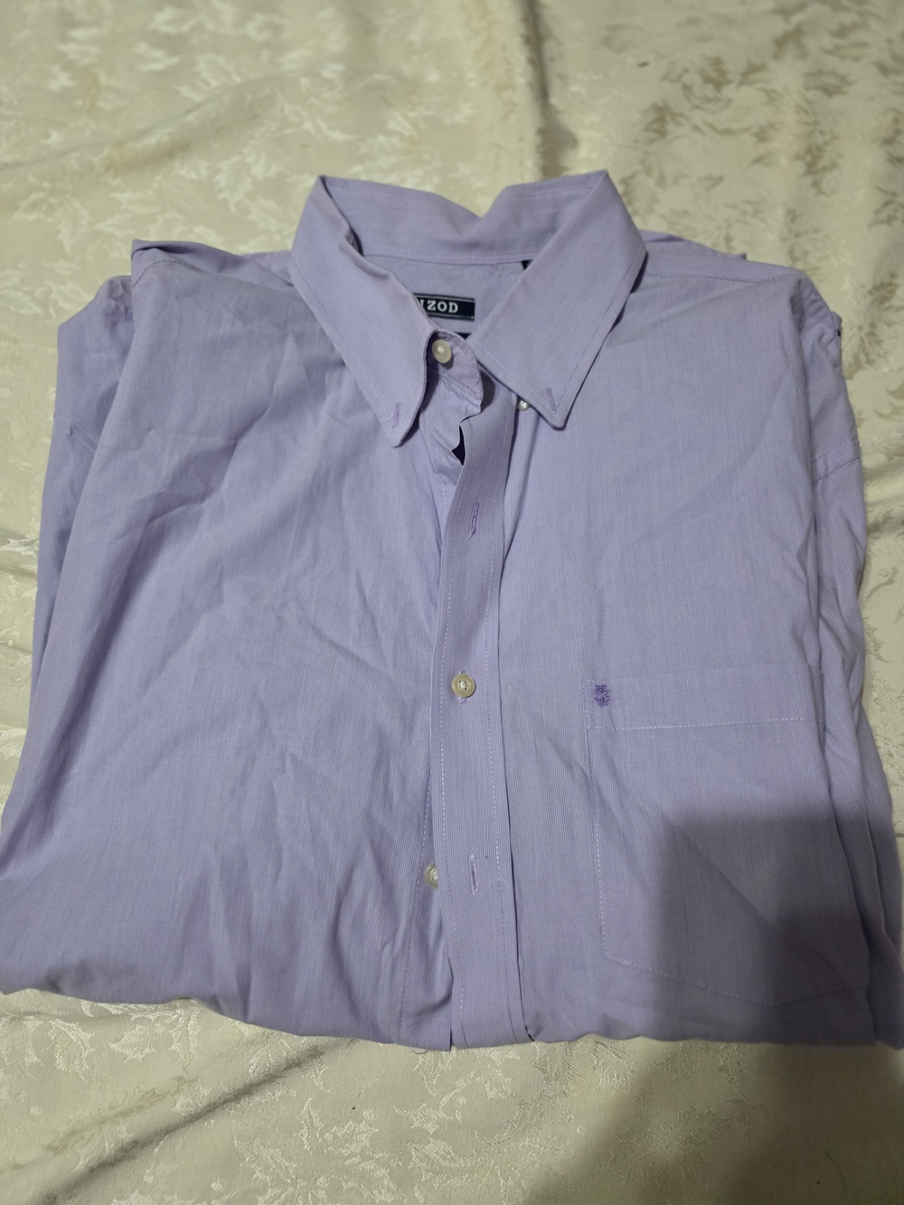 Izod Light Lavender Men's Long-Sleeve Dress Shirt